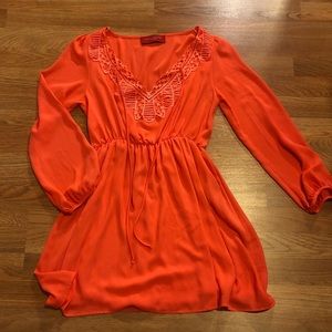 Akira Red Label V-Neck Dress